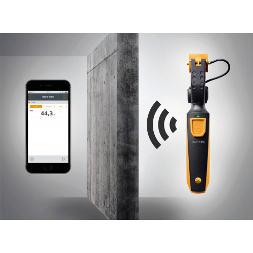 Testo 115i - Kliešťový teplomer ovládaný chytrým telefónom 6–35 mm